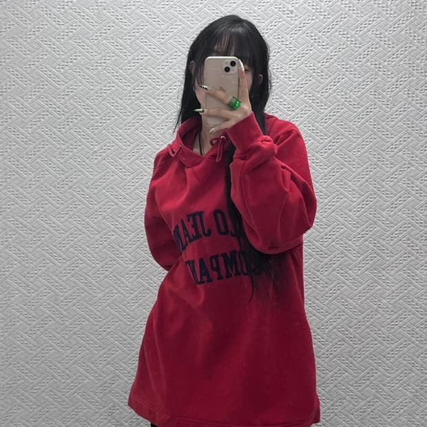 폴로 랄프로렌 올드스쿨 빈티지 빅사이즈 오버핏 후드티 L C08651