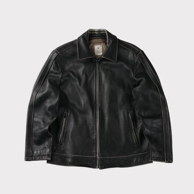 [M] 빈티지 지이크 싱글 레더 자켓 양가죽