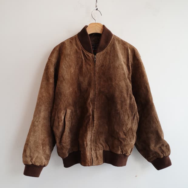 Japan brand 돈피레더 스웨이드 점퍼