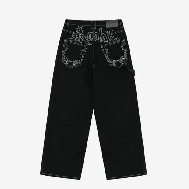 카시코 엠브로이드 논페이드 데님 팬츠