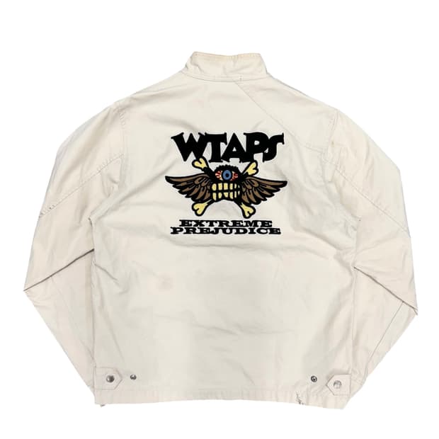 더블탭스 백로고 더티 페인팅 자켓(M)