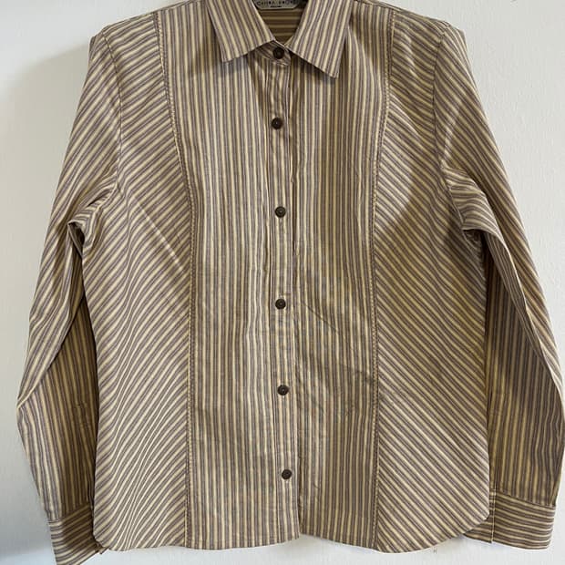 M) 빈티지 JPN VCHARGE by RENOWN 멀티 스트라이프 셔츠