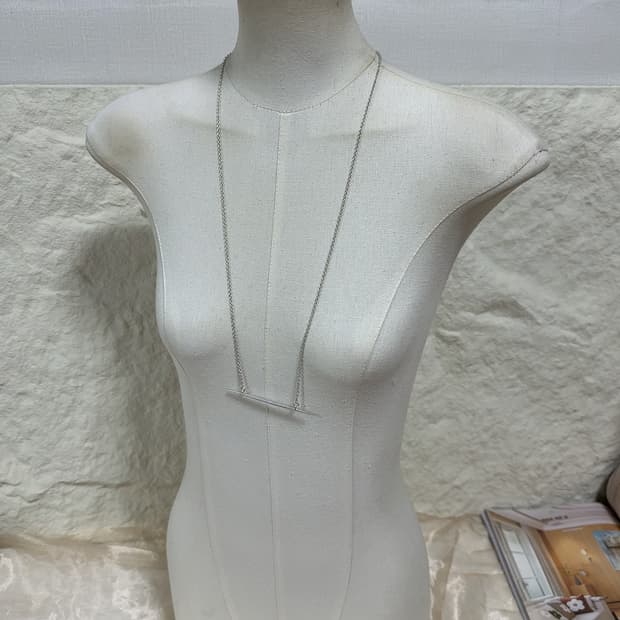 빈티지 마테 실퍼톤 이쑤시개 목걸이