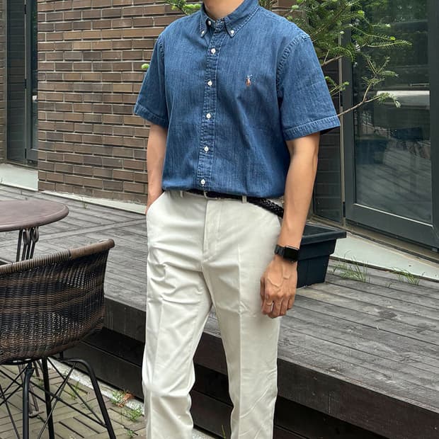 폴로 데님셔츠