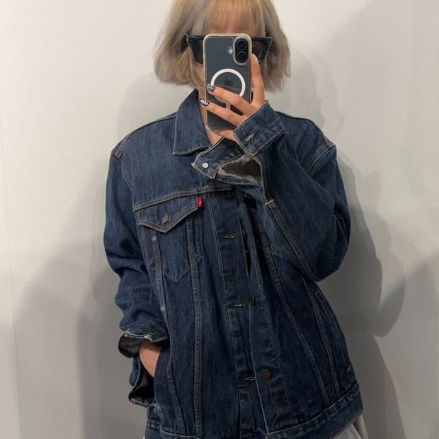 L 리바이스 진청 트러커 데님 자켓