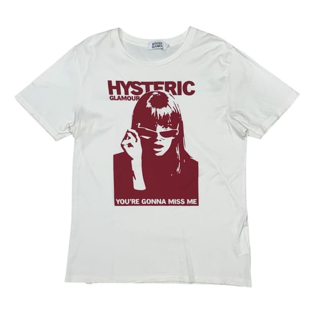 히스테릭 글래머 넌 나를 그리워할거야 히스걸 반팔 티셔츠