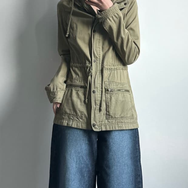 홀리스터 포켓 카키 필드자켓 야상