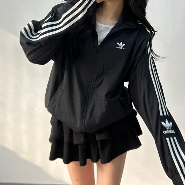 아디다스 신형 주우재 착용 락업 트랙탑 윈드브레이커 자켓 바람막이 희귀져