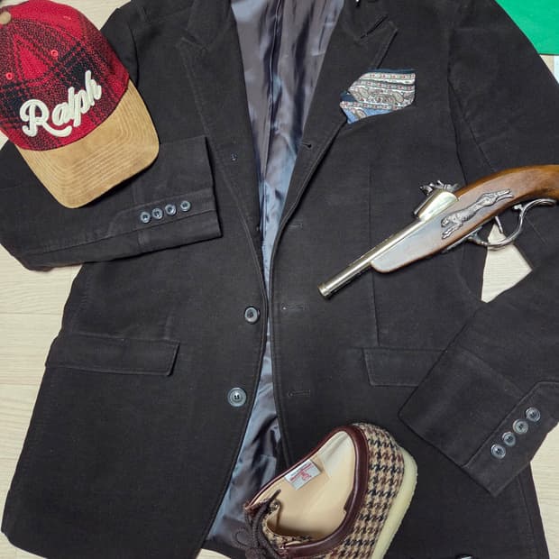 SOLID HOMME 솔리드옴므 우영미 헌팅 블레이저 자켓 수트 정장 