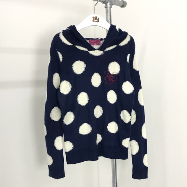 Fiorucci Navy Dotted Hoodies