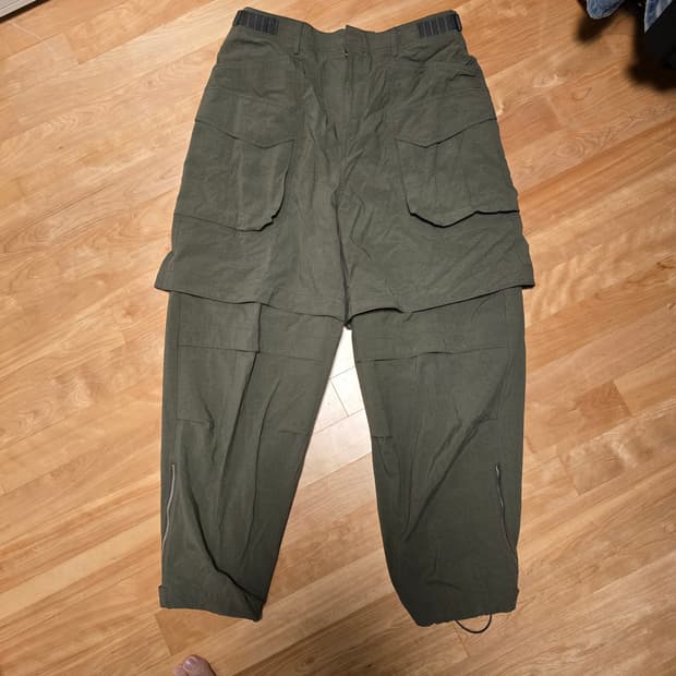 [48] 준지 24ss 나일론 디테처블 카고팬츠 카키