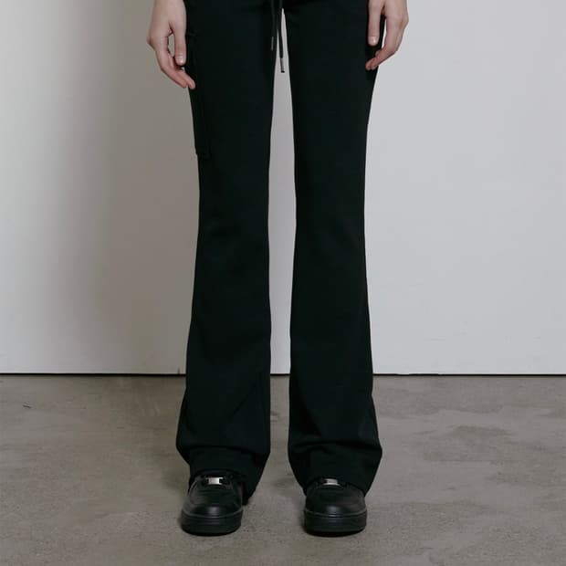 보헤미안서울 LOGO BAND JERSEY BOOTCUT PANTS
