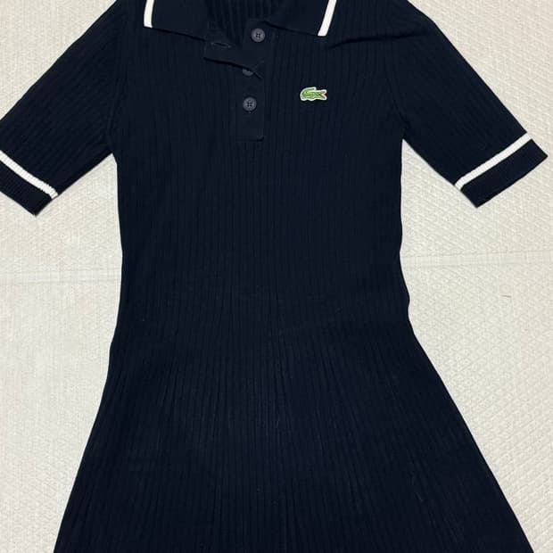 라코스테 니트 네이비 원피스 36