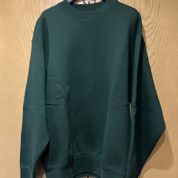 빈티지 USA 90s BVD 포레스트 그린 스웻셔츠 남녀공용 M 95