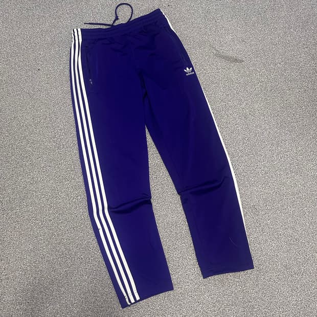 아디다스 삼선 퍼플 바지