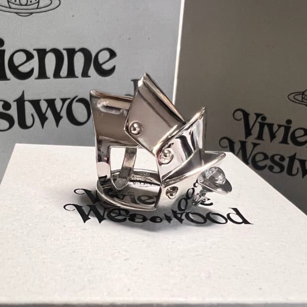 비비안웨스트우드 orb 실버 너클링 반지