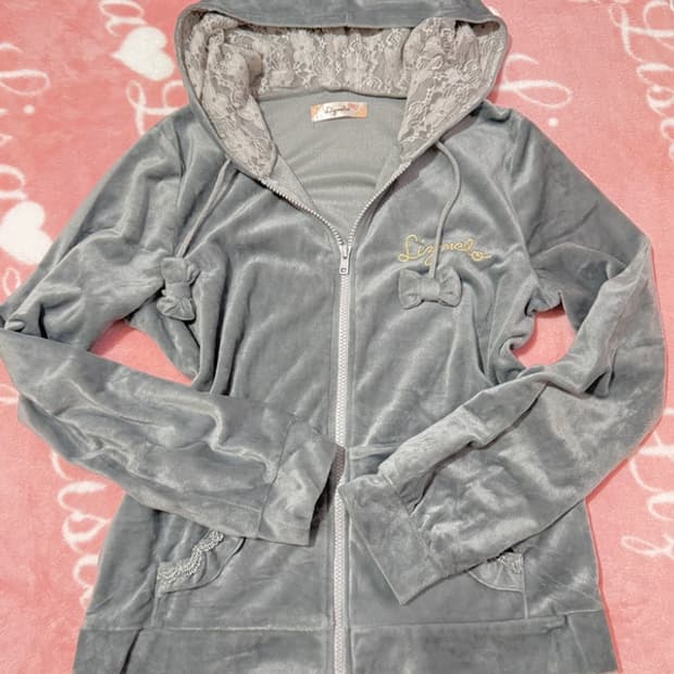 (새상품) 리즈리사 리즈멜로 마이멜로디 갸루 후드집업 대대장 셋업