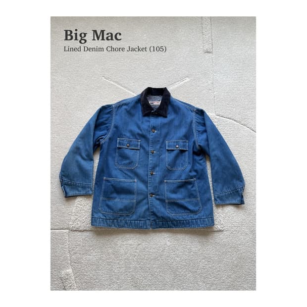 빅맥 울라이너 데님 초어 자켓 (105)