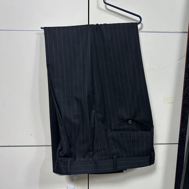 (새상품)주앙옴므 스트라이프 와이드 트라우저 M