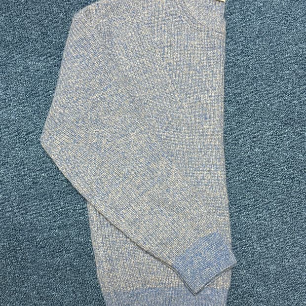 쿠어 캐시팝 트위드 크루넥 니트