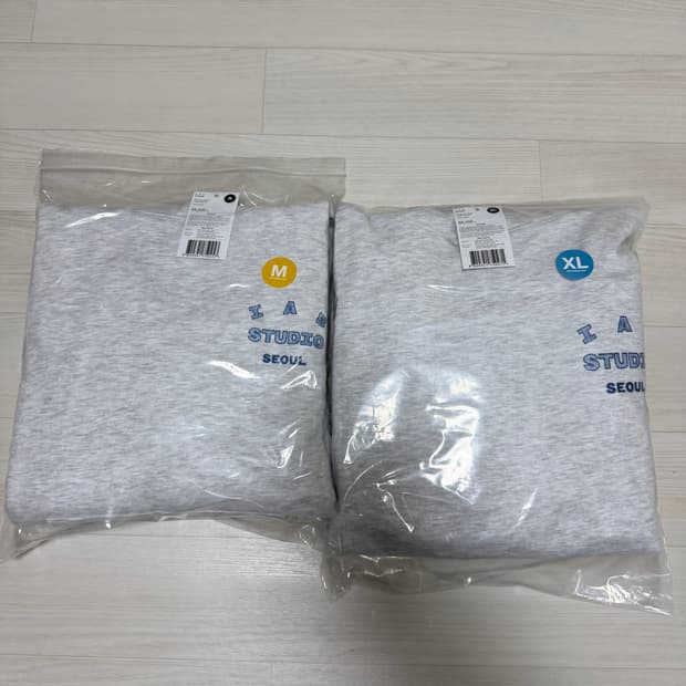 아이앱 스튜디오 서울 후드 라이트 그레이 M XL
