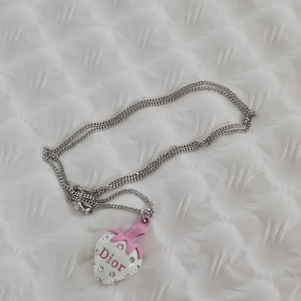 925실버 디올 정품 빈티지 업사이클링 목걸이