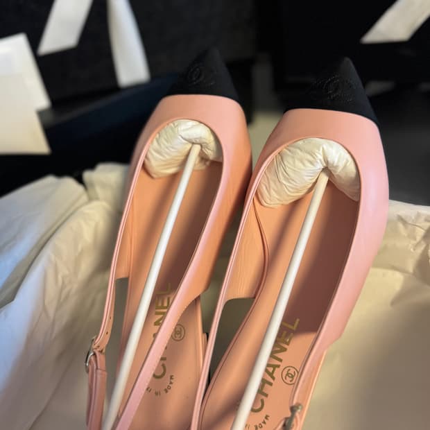 샤넬 슬링백 플랫 