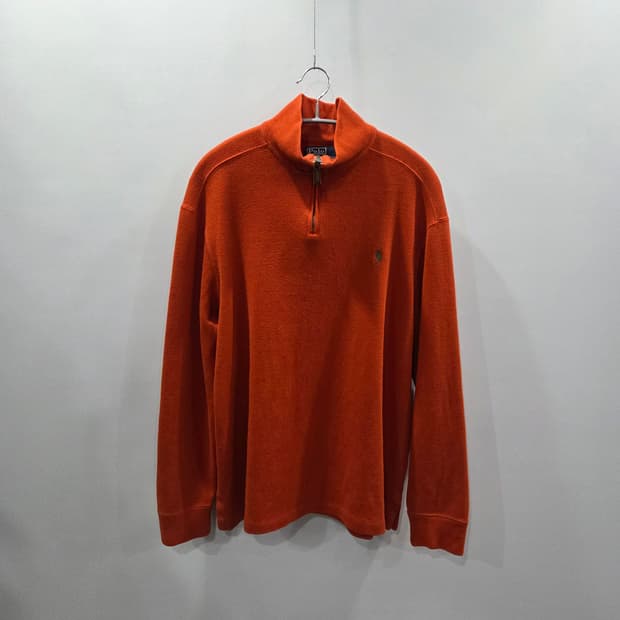 폴로랄프로렌 풀오버 하프집업 오렌지 L