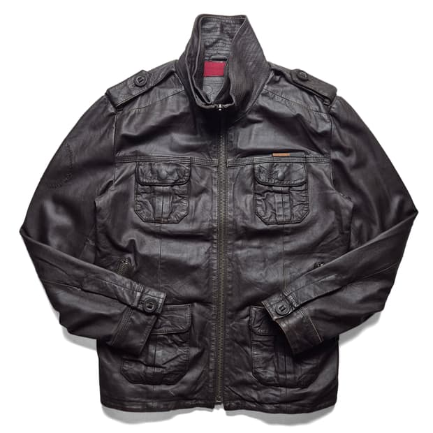 [L] 슈퍼드라이 리얼레더자켓