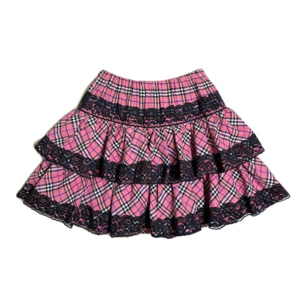 펑크 갸루 캉캉스커트 y2k 모리걸