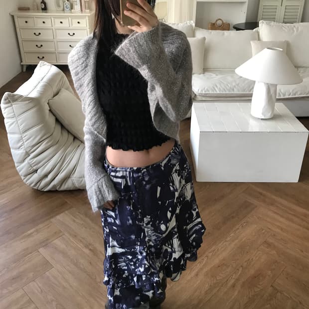 vintage grey cardigan