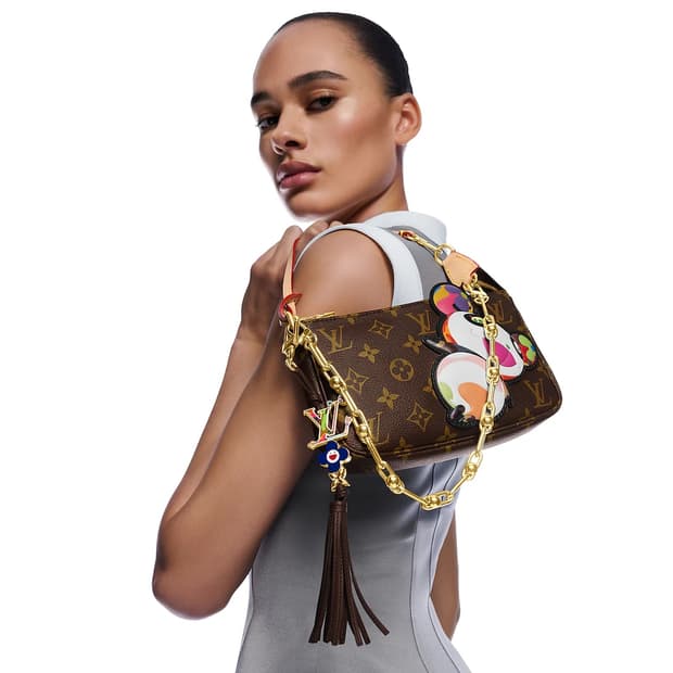 루이비통 x 무라카미 타카시 블룸 슈퍼플랫 키 홀더 멀티컬러