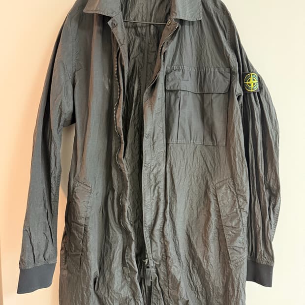 스톤아일랜드 나일론 롱 자켓