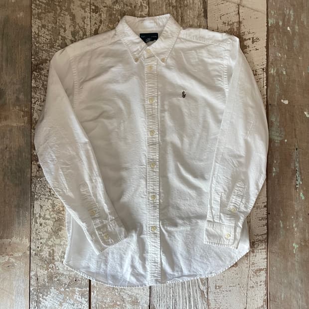 폴로 랄프로렌 화이트 옥스포드 셔츠
