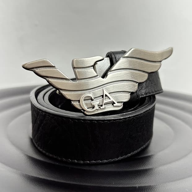Emporio Armani Eagle Logo GA Brushed Sil