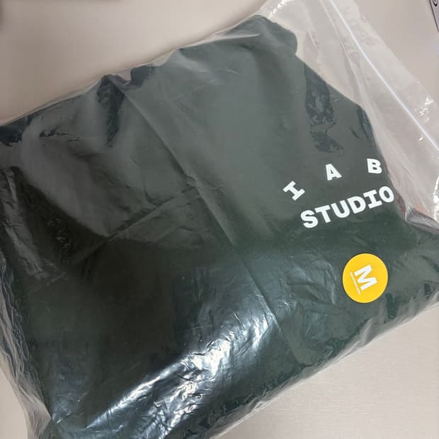 (새상품)아이앱 딥그린 후드 m