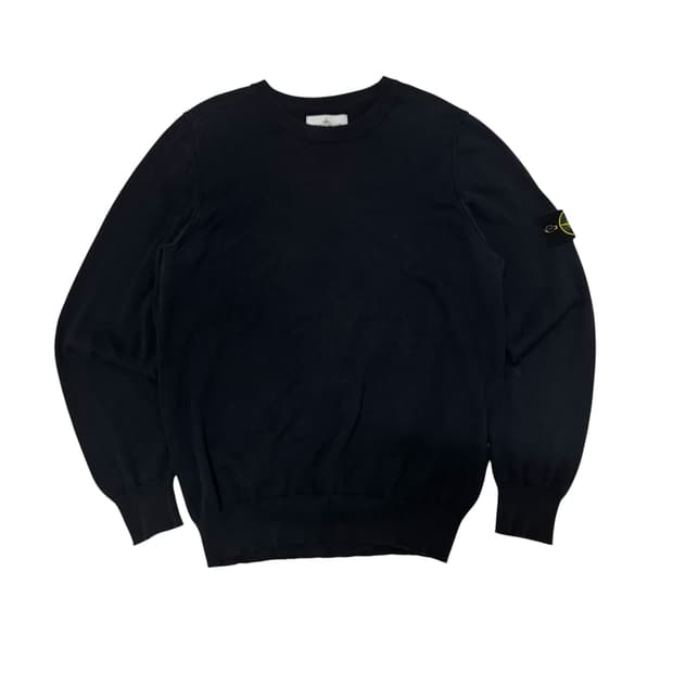 스톤아일랜드 와펜 블랙 니트