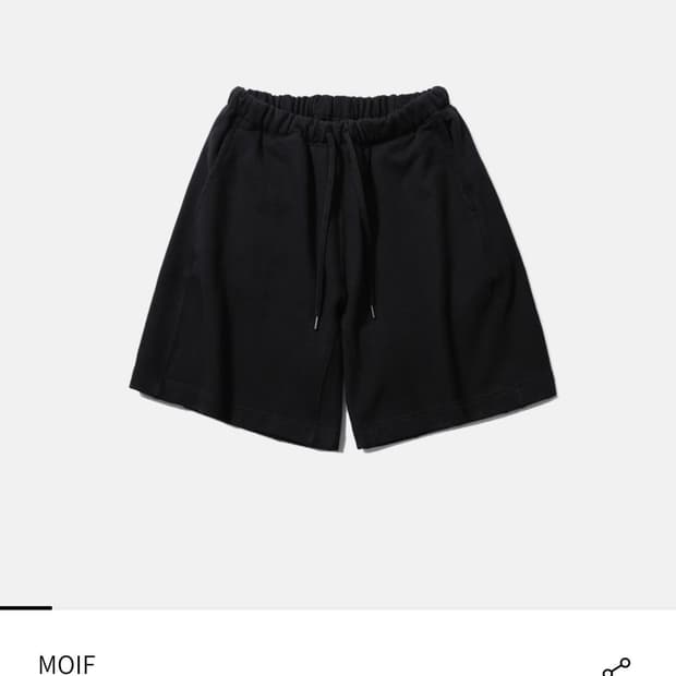 모이프 moif 트레이닝 쇼츠 블랙 3