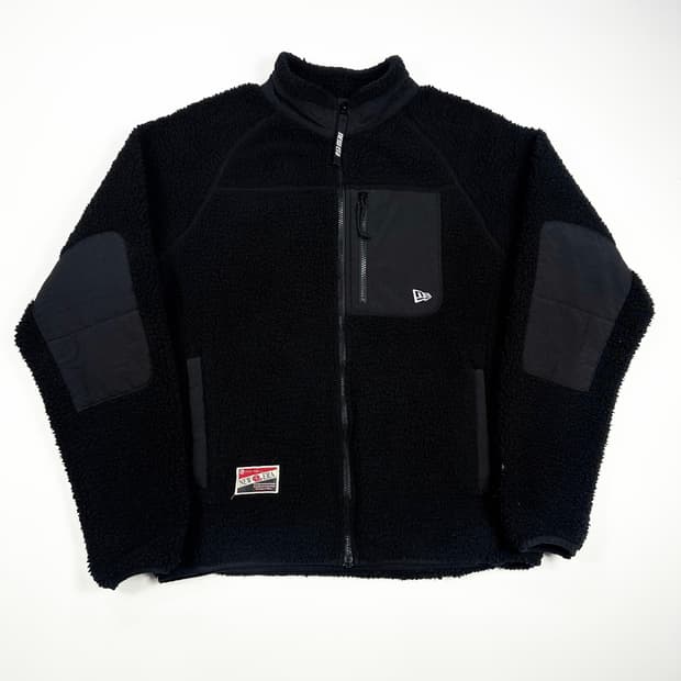 뉴에라 양털 뽀글이 후리스 블랙 M