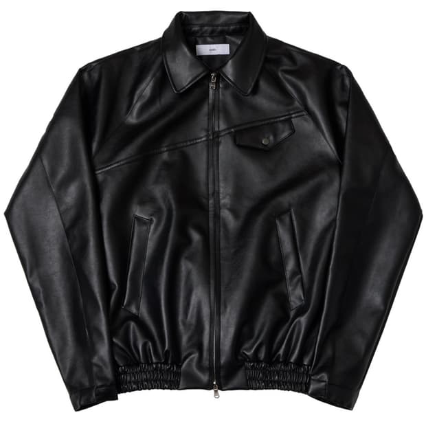 리젤서비스 레더 봄버 자켓
