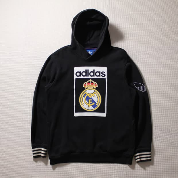 Adidas 아디다스 유로파 레알마드리드 기모 블랙 후드티