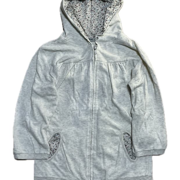 플라워 7부 후드집업