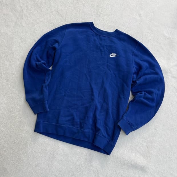 S 나이키 블루 맨투맨 0401T