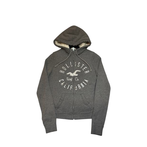 홀리스터 올드스쿨 후드집업 퍼 XS