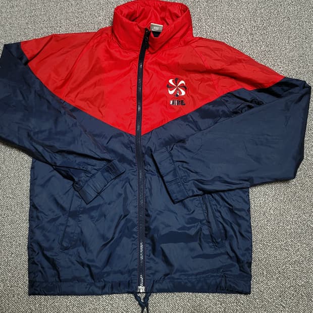 나이키 바람막이 자켓 M 레드/네이비