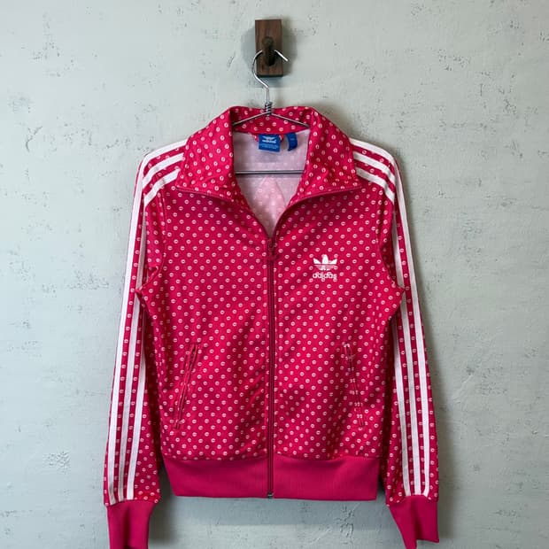 아디다스 빈티지 립패턴 파이어버드 트랙탑 져지