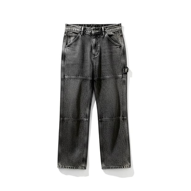 메종 미네드(Maison Mined) 블랙 워싱 데님 작업 바지