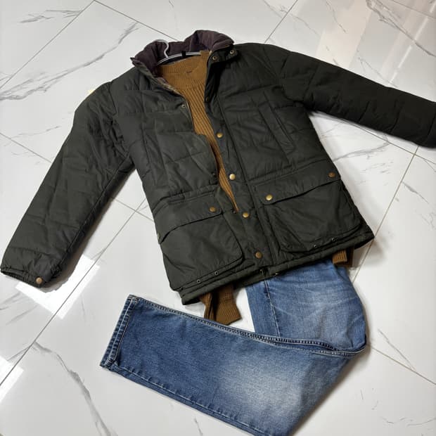 바버 왁스 패딩 카라코람 비데일