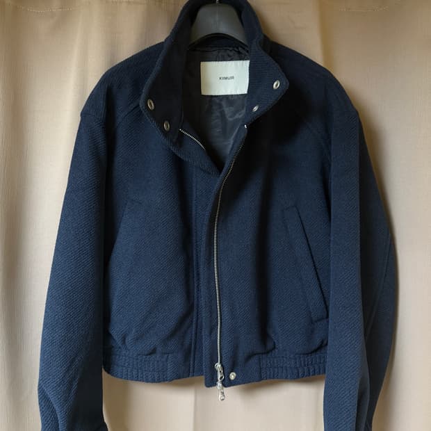 키뮤어 네이비 헤링턴 자켓