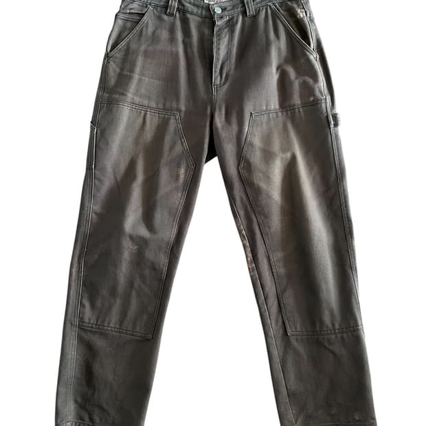 [34] 스투시 스포티드 블리치 워크팬츠 브라운